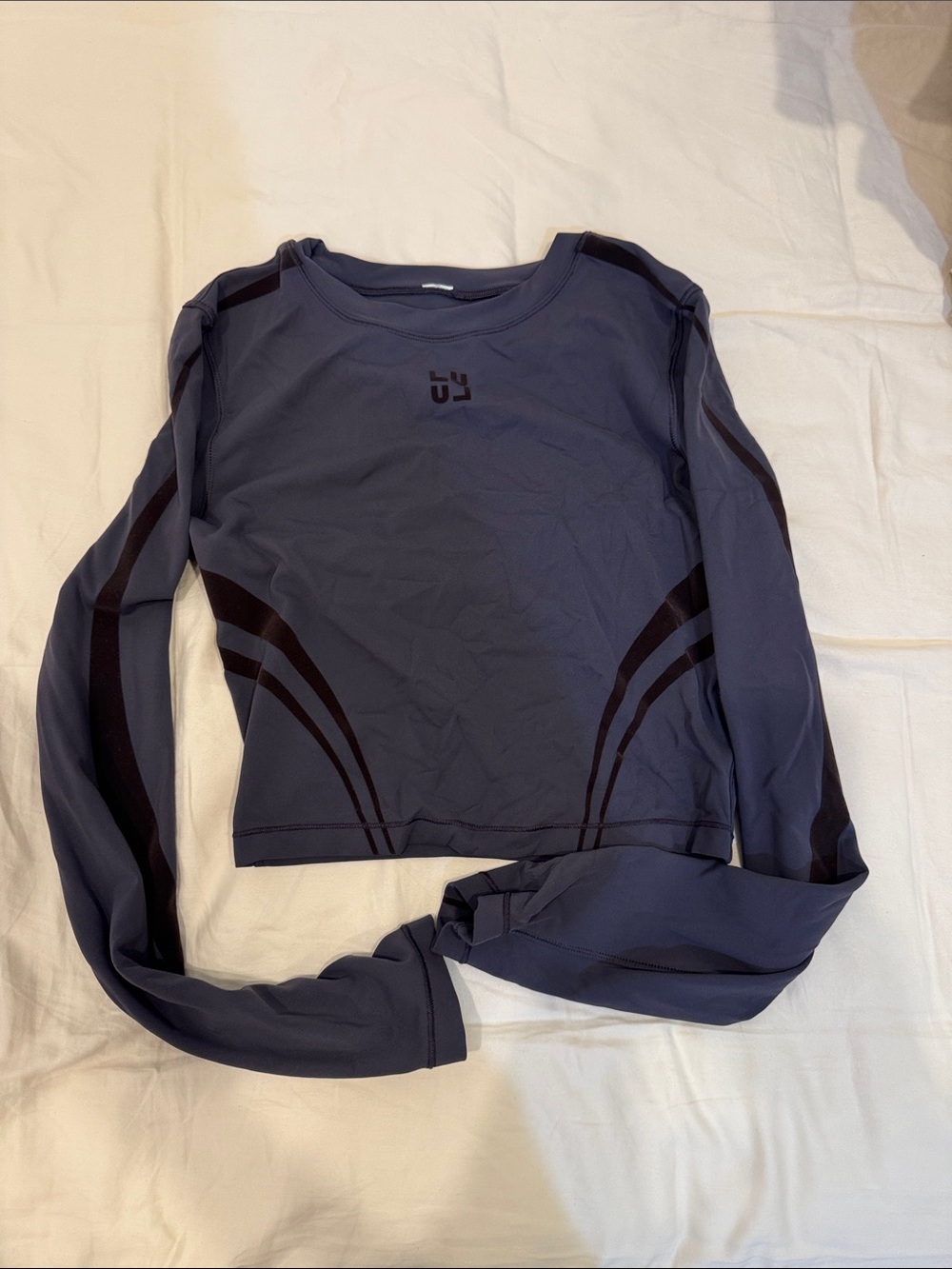 Wunder Train Cropped Long Sleeve (Atmospheric Purple/Nightmoth) size 6